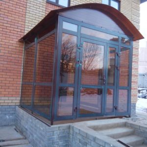 Алюминиевая дверь 800×2300 мм.